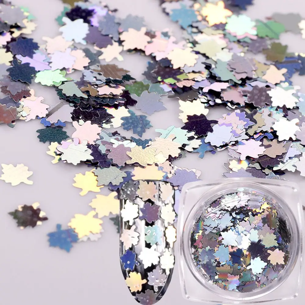 Украшения для ногтей 3D кленовые Блестки многоцветные блестки ноготь