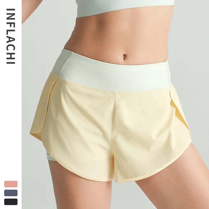

New fitness sports shorts, women's summer hot pants, anti-glare, leisure and quick-drying, running yoga, exercise, breathable