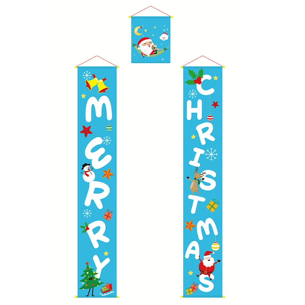 Рождественское украшение Веселый Яркий Рождественский баннер наружный