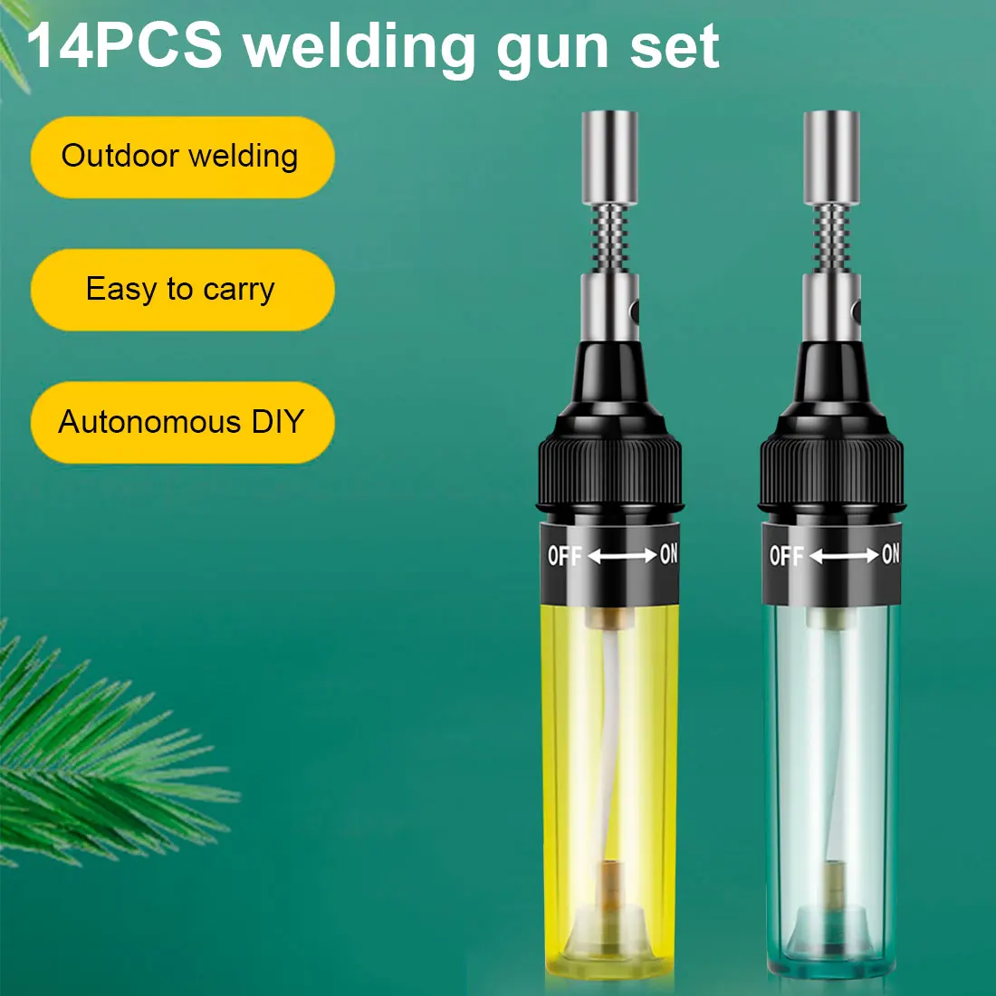 

Butane Gas Soldering Iron Pen Shaped Cordless DIY Butane Gas Gun Torch Welding Tool Portable Outdoor Soldering Blow Torch