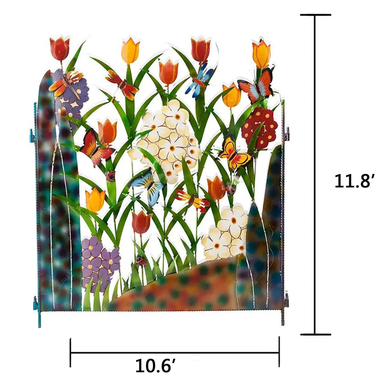 Цветная пейзажная доска наружный цветной металлический трехбортный садовый