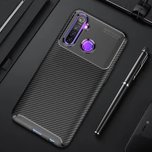 Case For OPPO Realme 5i Cover Ultra-thin Soft TPU Silicone Carbon Fiber Back Cover for OPPO Realme 5i Cases for Realme 5 i ^