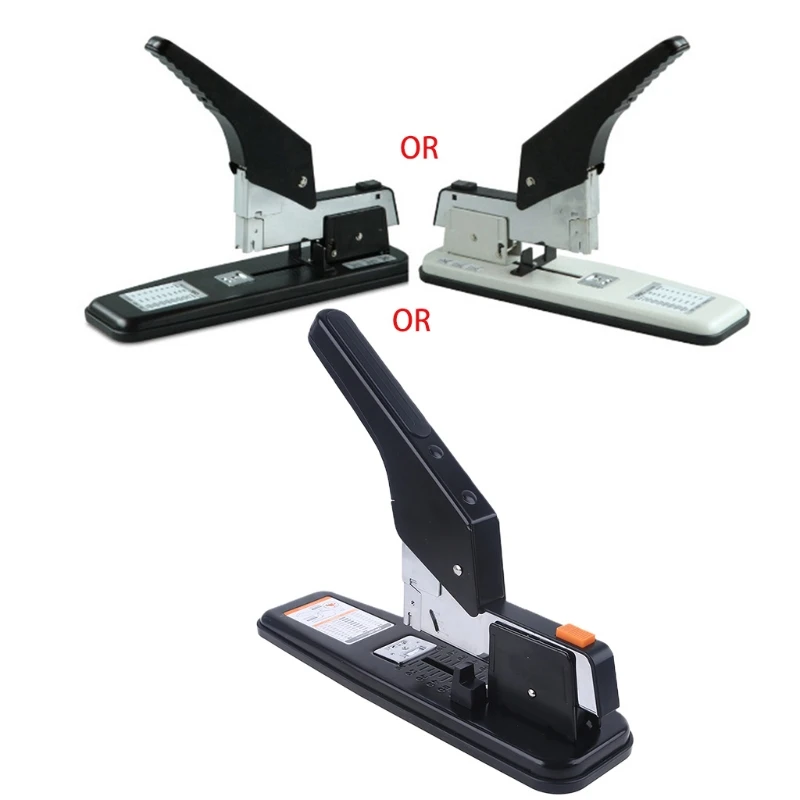 

Heavy Duty Metal Stapler Bookbinding Stapling 210 Pages Capacity Office Tools Fit Staples(Pins) 24/6 23/23 23/17 23/10