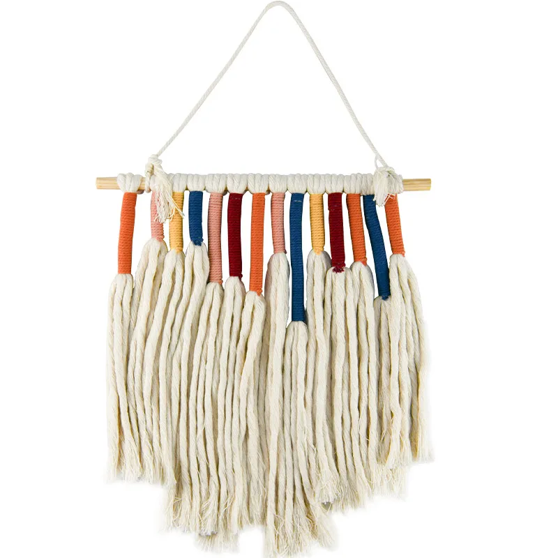 

Cotton Thread Hand-Woven Colorful Hanging Decoration Bedroom Room Layout Wall Door Hanging Decoration Decorative Wall Pendant