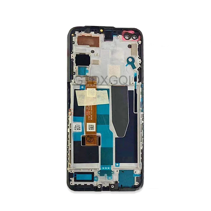 original new 6 57 lcd with frame for oppo realme x50 5g rmx2144 display screen touch assembly digitizer repair parts free global shipping