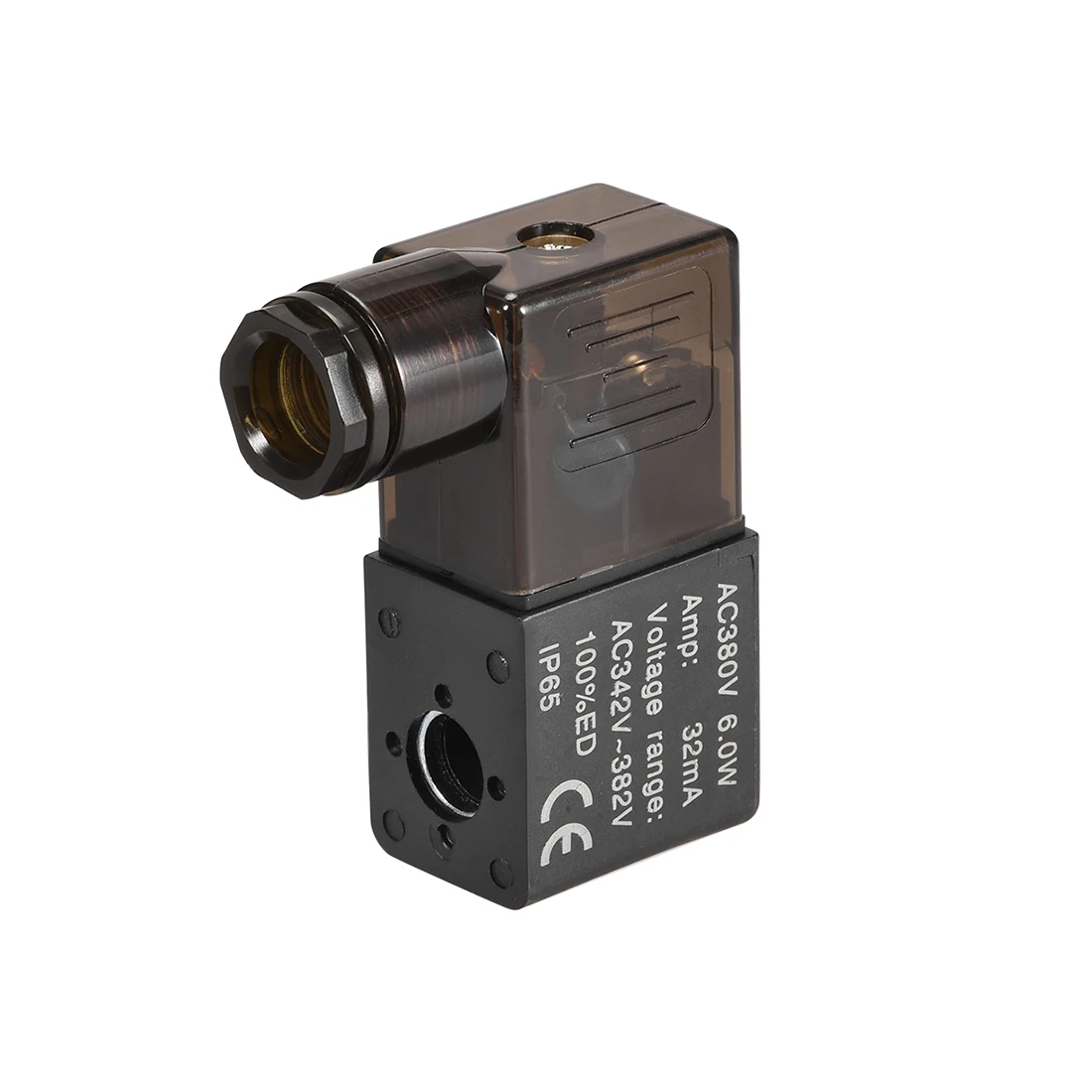 

uxcell 2 pcs AC 380V 6 Way Electric Solenoid Air Valve Coil for 4V Series Solenoid Valve with Red Light Black