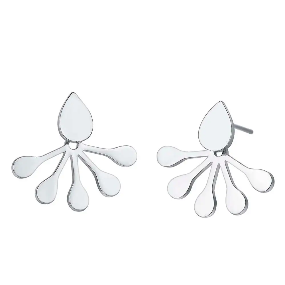 Женские серьги-гвоздики в форме капли Kinitial геометрические серьги-капельки с