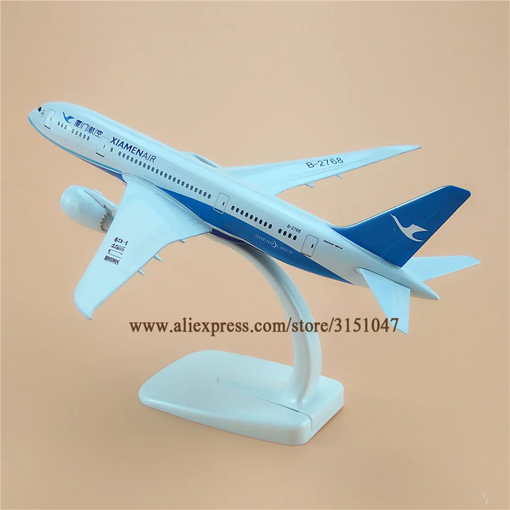 20 см металлическая модель самолета China XIAMEN Air Боинг 787 B787 авиаперевозки со