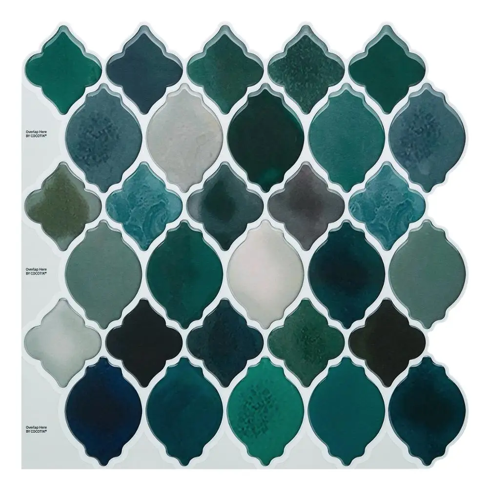 Cocotik 12 &quotx 12&quot 3D гелевая плитка пилинг и палка Backsplash самоклеющиеся обои наклейки 4