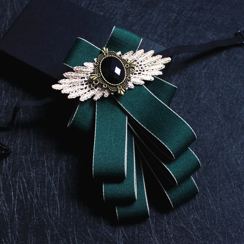 Мужской галстук бабочка ручной работы роскошный многослойный для свадебного