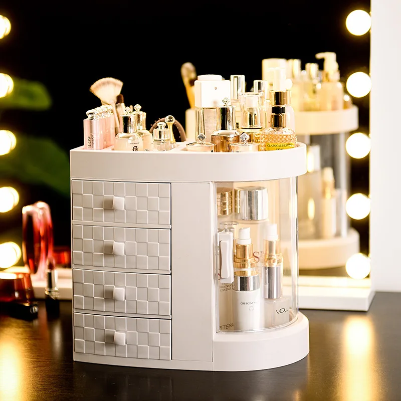 2019 New Acrylic Drawer Cosmetic Storage Box Net Red with Dressing Table Skin Care Products Rack Multifunctional Jewelry | Дом и сад