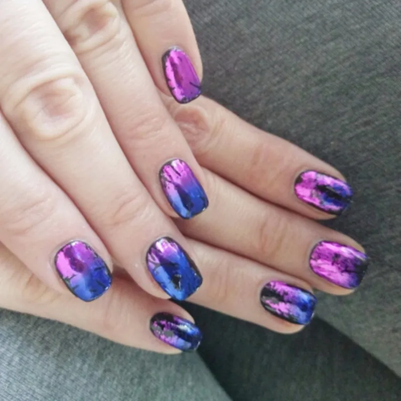 1 шт очаровательные наклейки для ногтей из фольги s наклейки-лак Алмазный дизайн