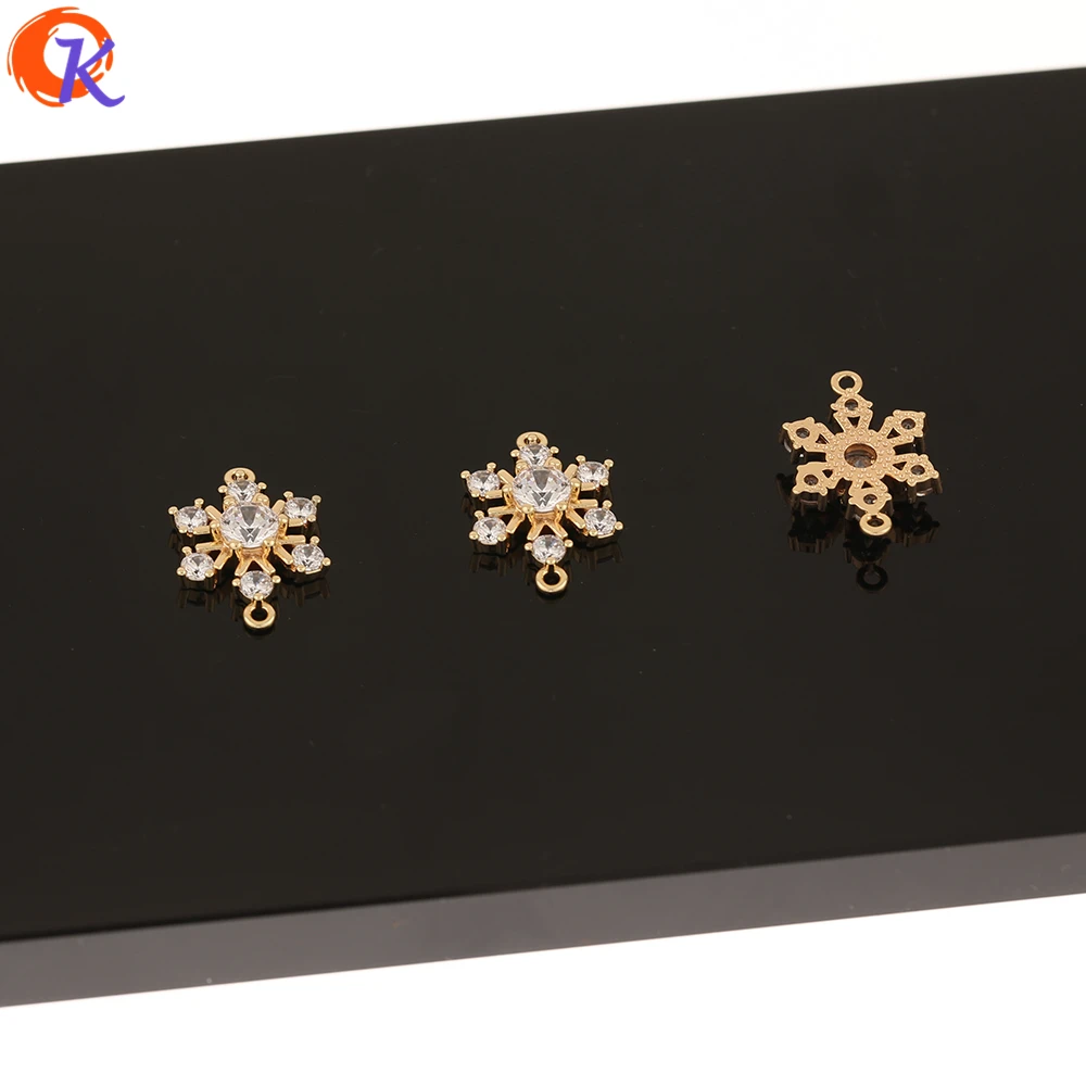 

Cordial Design 30Pcs 12*17MM CZ Pendant/Hand Made/Jewelry Accessories/Genuine Gold Plating/Earring Findings/DIY Making/Charms