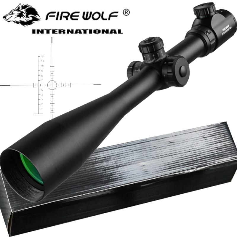 Cheap 10 40x50 Long Range Riflescope Side Wheel Parallax Optic Sight Rifle Scope Hunting Scopes Sniper Luneta Para Rifle