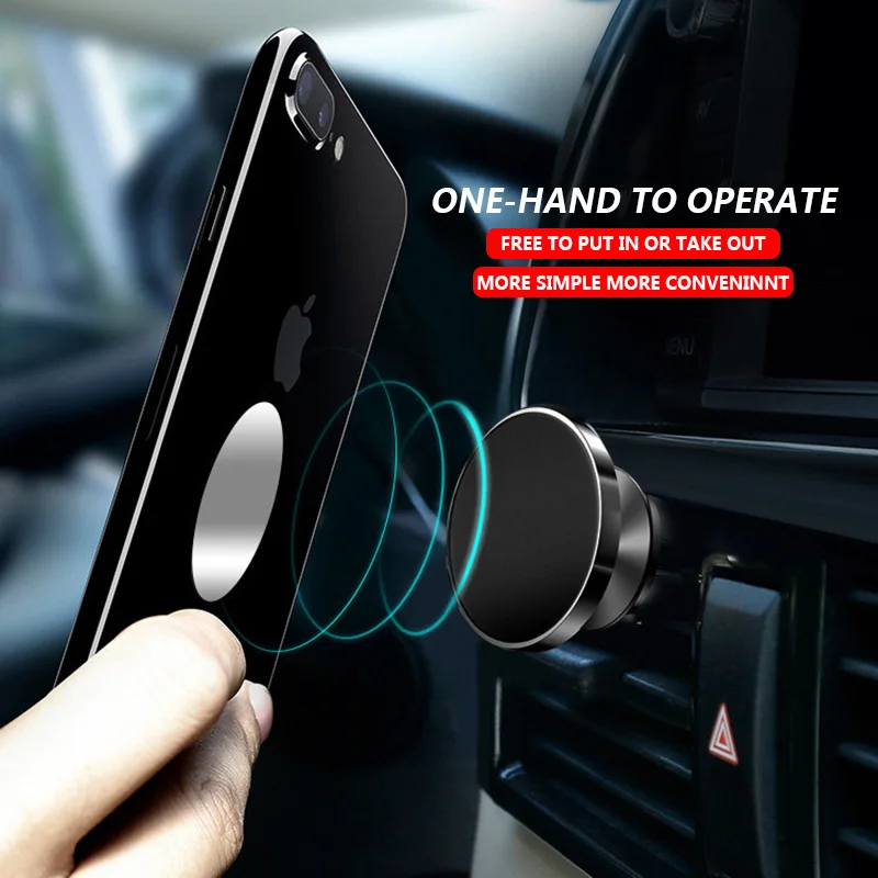 

Car Magnetic Phone Holder Universal Air Vent Mobile Phone Mount Stand GPS Navigator Cradle for iPhone Samsung Huawei Xiaomi HTC