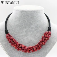 new 13 style red coral aventurine fluorite crystal shell necklace women in choker necklaces jewelry fashion necklaces 2022 woman