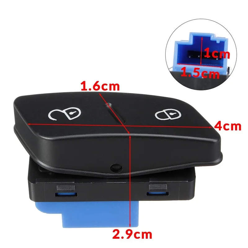 Автомобильный Центральный замок кнопка безопасности для VW Jetta Golf 5 MK5 Passat CC Tiguan