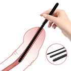 Силиконовый катетер-Растяжитель уретры, расширитель, усилитель, интимные игрушки, стимулятор мужской головки, уретральные звуковые бусины, заглушка для мастурбации