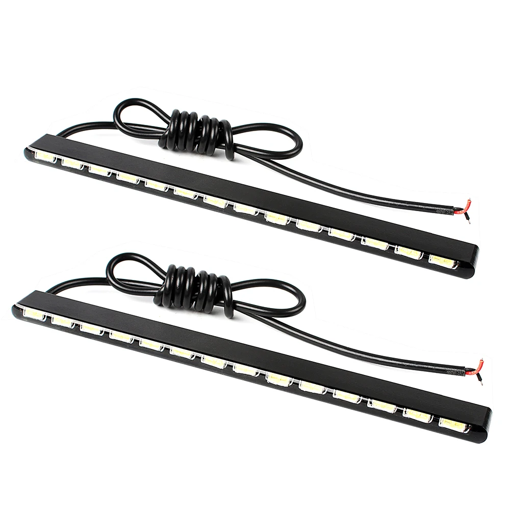 

2Pcs Daytime Running Light Car DRL Waterproof SMD Daylight 14 LEDs Super Bright Light Source Car Styling 7030 Led Strip