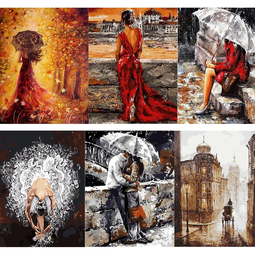 

5D Diamond Painting Romantic Couple Oil Painting DIY Full Diamond Embroidery Kit Diamond Mosaic Home Decoration Crafts