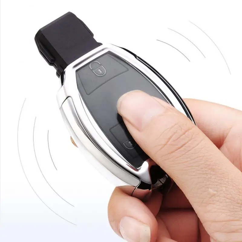 

PC+TPU Key Case Cover Key Case Protective Case For Mercedes-Benz Car Key Bag GLA200E-Class C-Class Key Fob Car Accessories