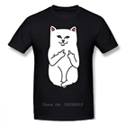 Футболка с изображением лорда нермала, модная мужская футболка с изображением неприятного кота, забавная хлопковая футболка с короткими рукавами, уличная одежда в стиле хип-хоп Харадзюку