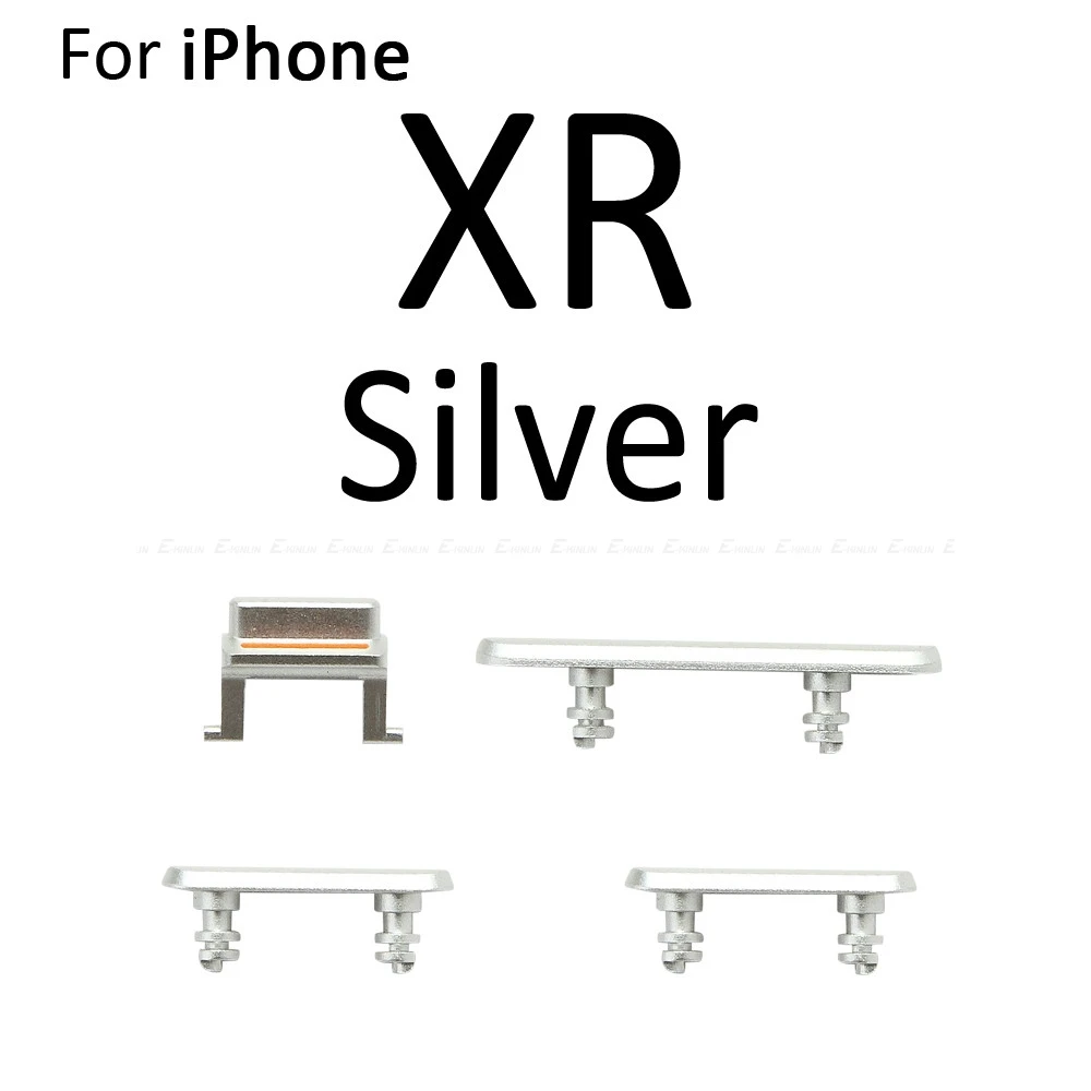 Side Button For iPhone X XR XS Max Power On Off Lock Volume Switch Mute Silent Key Set | Mobile Phone Flex Cables