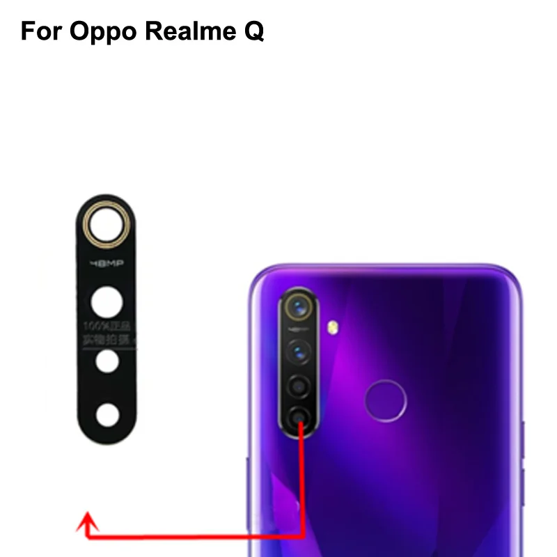 Стекло для задней камеры Oppo Realme Q RMX1971, хорошее качество, запасные части для Oppo realmeQ
