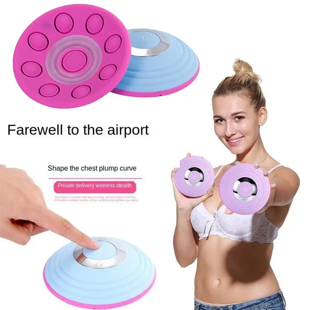 

Wireless Invisible Breast Enhancement Massager Silicone Material Chest Hard Block Dredge Prevent Sagging Breast Massager