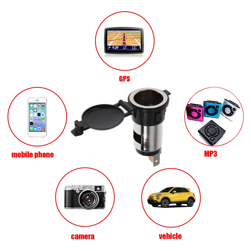 

12 в 120 Вт Универсальный прикуриватель зарядное устройство гнездо для мотоцикла автомобиля лодки