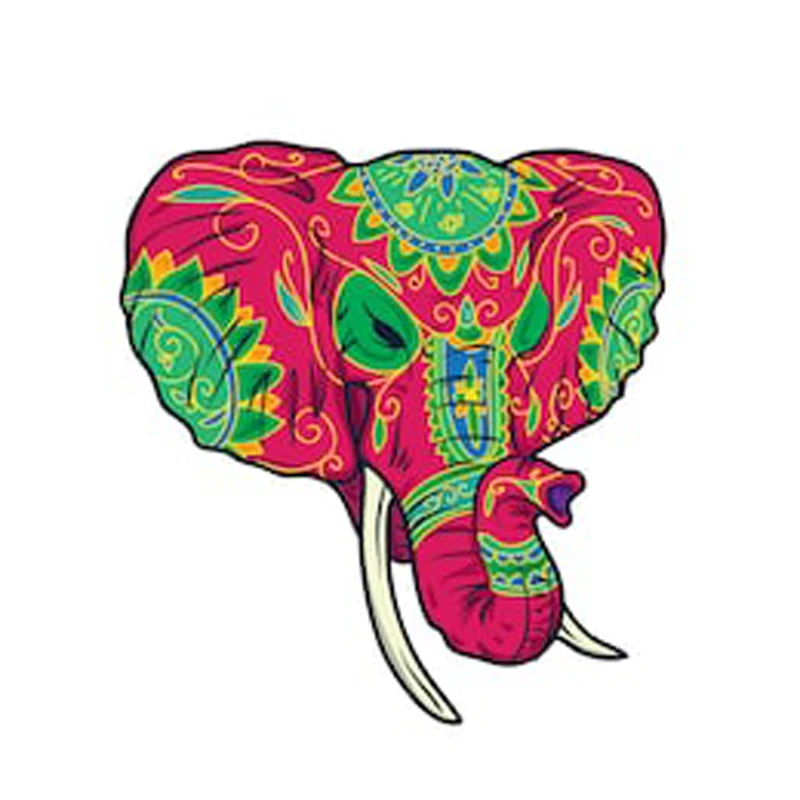 

day-dead-colorful-sugar-elephant sticker car decal motorcycle