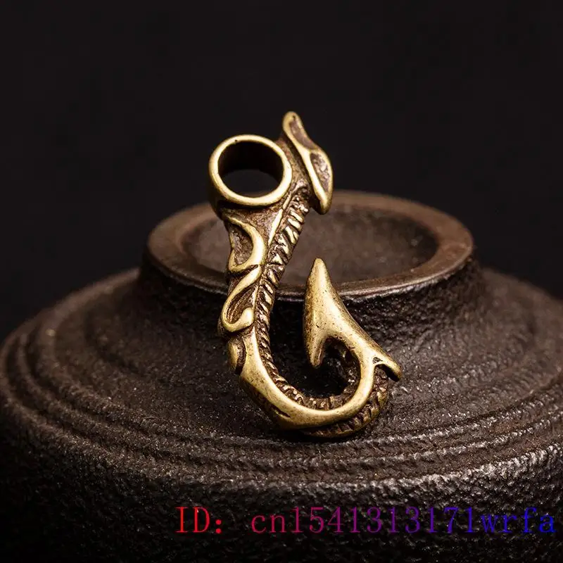 Латунный брелок с крючком для ключей подвеска статуэтка резные ювелирные