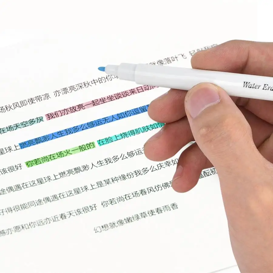 Стираемая водой ткань маркировка ручка с исчезающими чернилам кожи ремесла