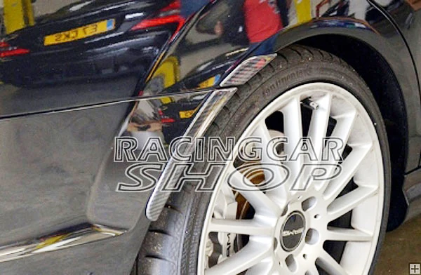 AMG стиль Настоящее углеродное волокно колесо дуговое отделка спойлер для BENZ W204