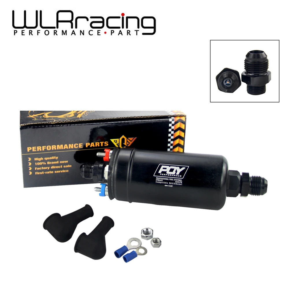 WLR RACING-EFI 380LPH 1000HP Высокое качество внешний топливный насос E85 совместимый 044 стиль WLR-FPB003-QY