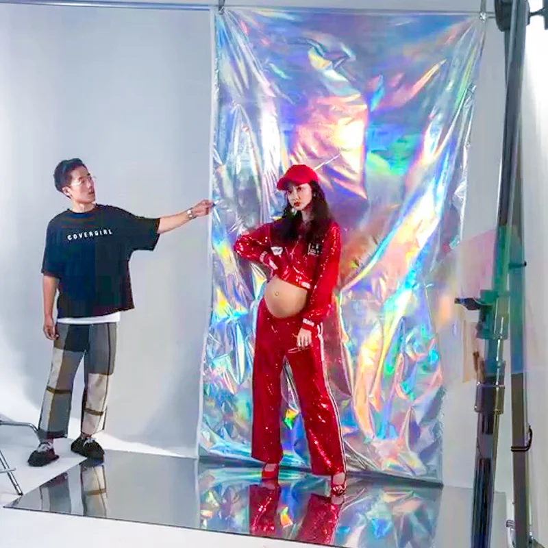 Фон для фотосъемки фотостудия аксессуары фотографов Instagram красочный блестящий