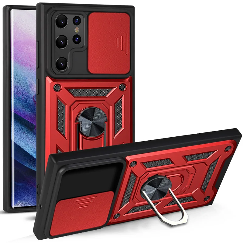 

For Samsung S22 Case Shockproof Armor Cover Samsung Galaxy S22 Ultra Plus S22Lltra S22Plus Camera Lens Protection Holder Cases
