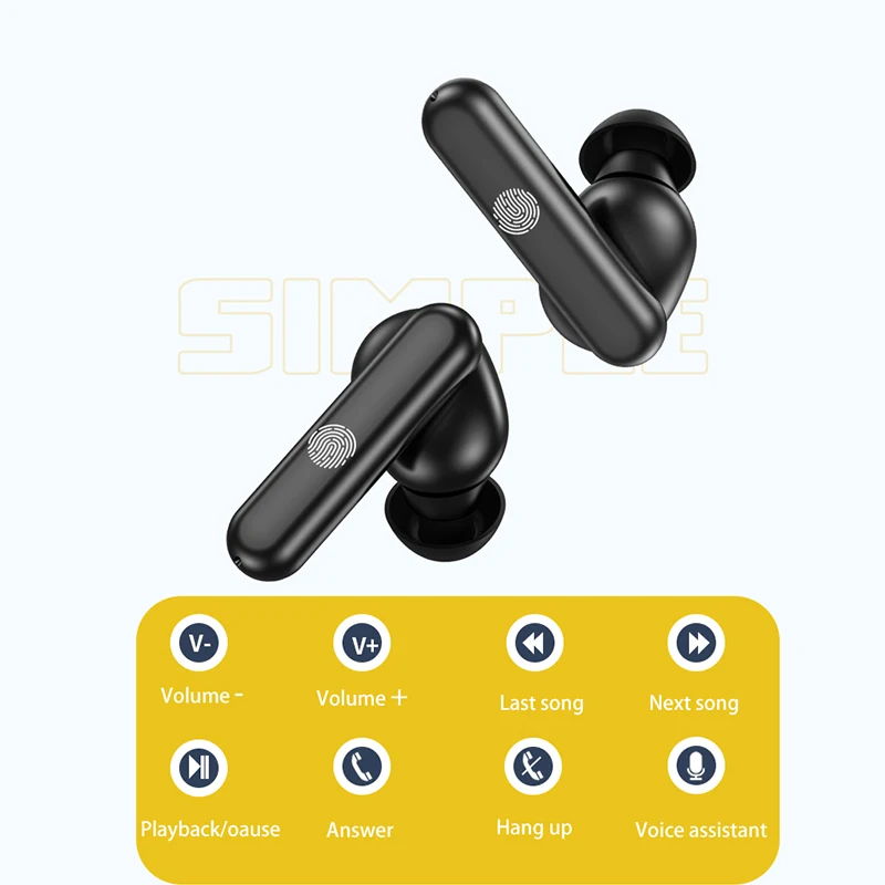 Беспроводные Bluetooth наушники CVC 8 0 шумоподавление музыкальные IPX7