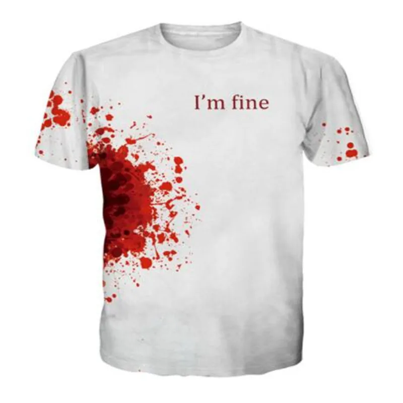 Новинка 2019 модная футболка с объемным принтом одежда для быстрого высыхания