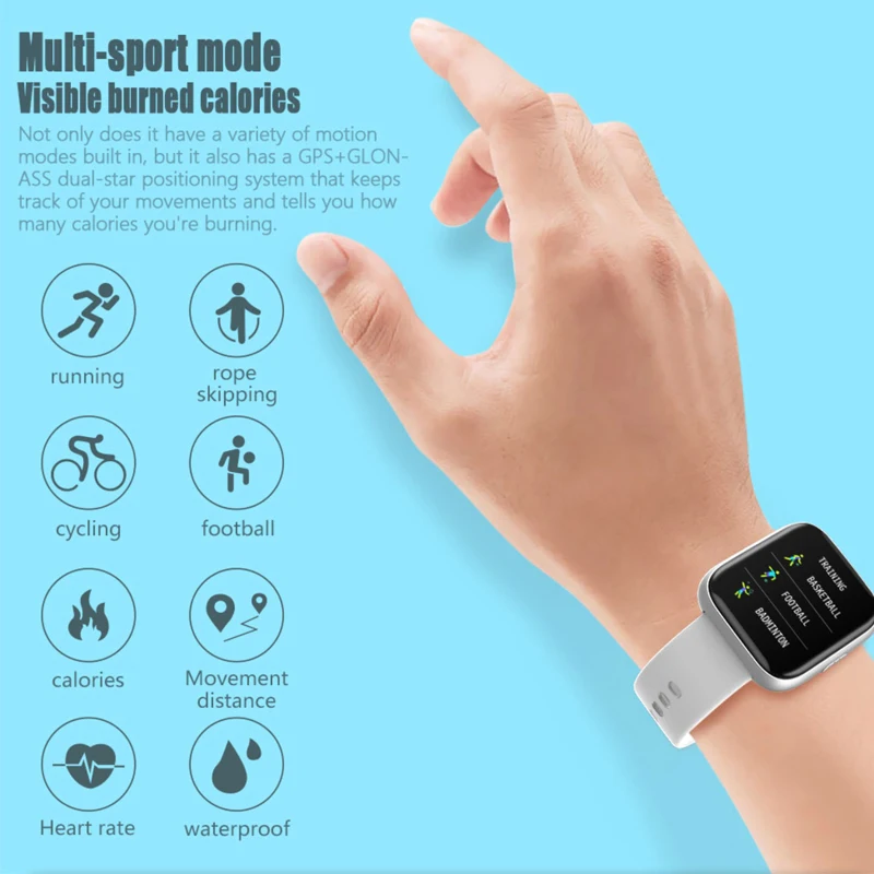 Смарт-часы унисекс с пульсометром и защитой класса IP67 | Электроника