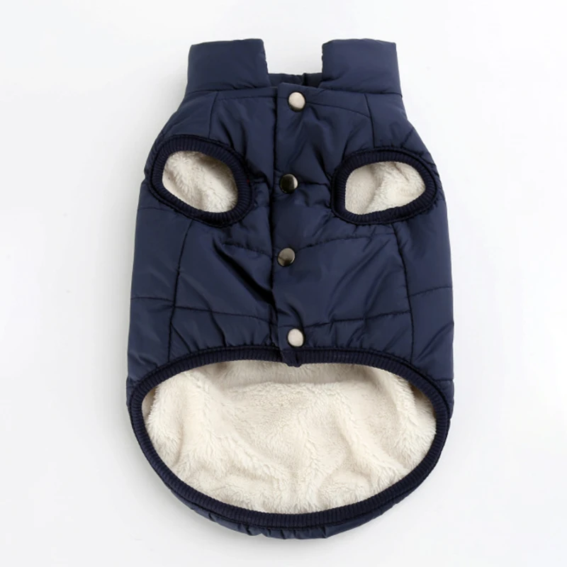 Зимняя одежда для собак пальто жилет куртка ветрозащитная щенков французского