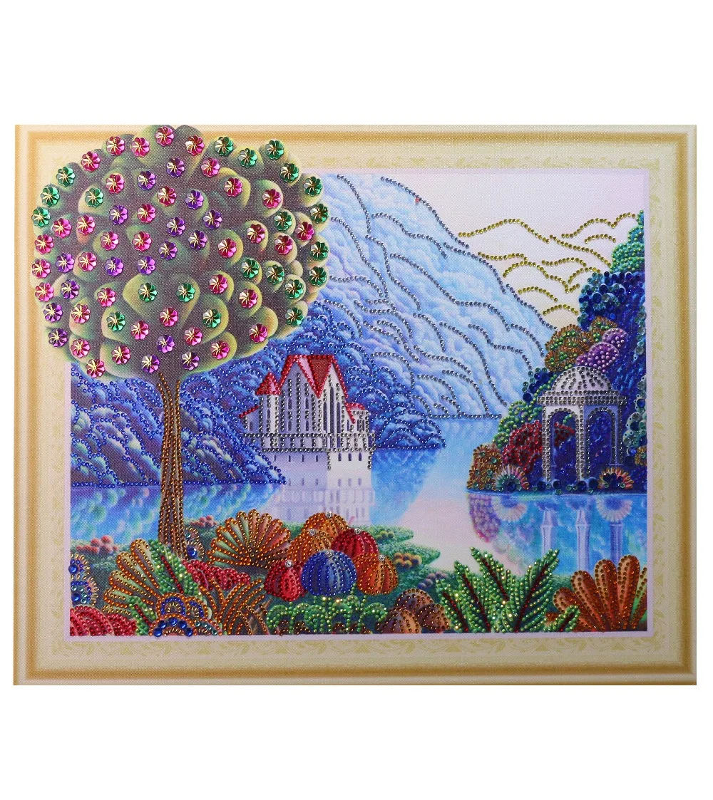 

Высококачественная алмазная живопись особой формы, животные, алмазная вышивка, ландшафт Стразы картина, Алмазная мозаика 40x50 см