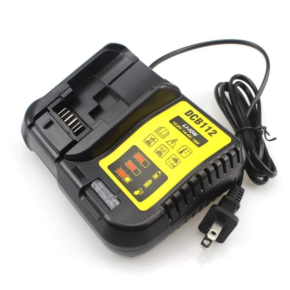 waitley dcb112 li ion battery charger replacement for dewalt 10 8v 14 4v 18v eu plug jul14 c free global shipping