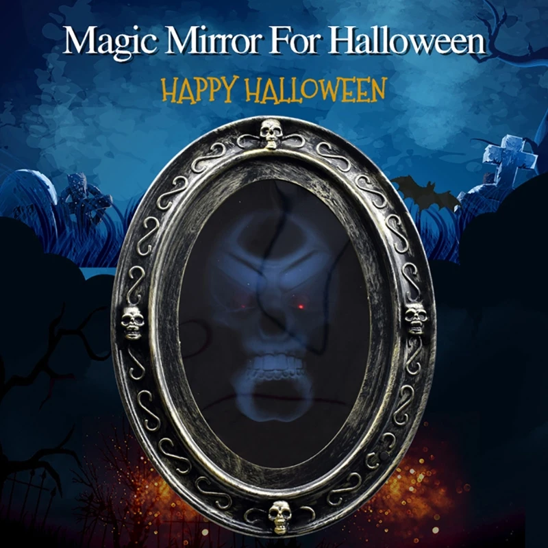

2020 Magic Haunted Mirror Motion Activated Scary Mirror For Halloween Display