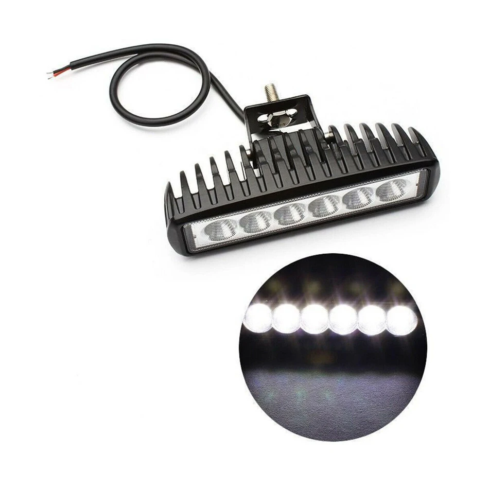 Светодиодная панель рабочего освещения 6 дюймов 18 Вт прожекторная фара дальнего