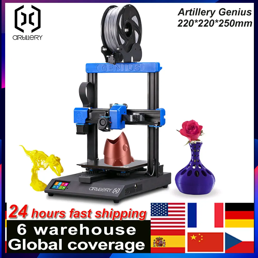 Набор для 3D принтера Artillery Genius 220*220*250 мм бесшумная работа поддержка обнаружения