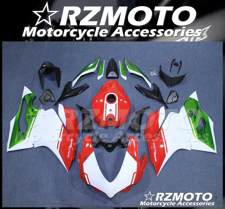 

New ABS Motorcycle Fairing Kit Fit for Ducati 959 1299 Panigale 2015 2016 2017 2018 Bodywork Set Custom Red White Cool