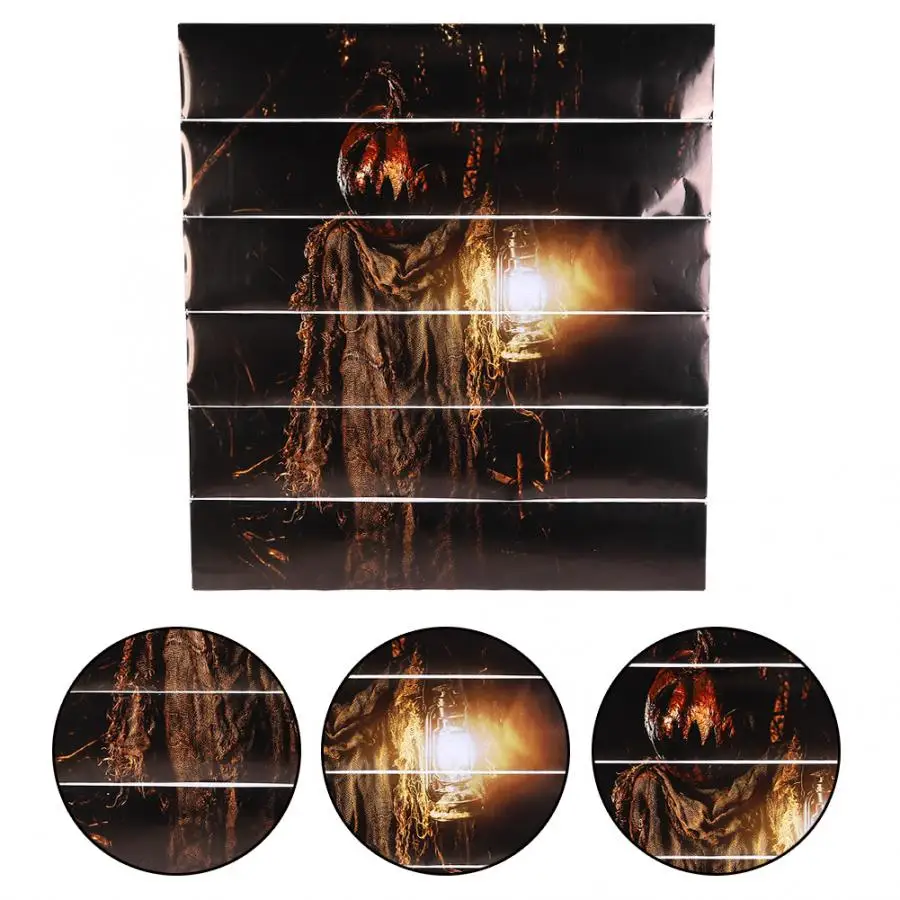 Самоклеящаяся бумага для оформления лестницы на Хэллоуин 3D Настенная ПВХ