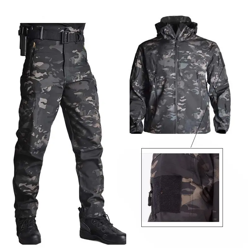 Мужская куртка TAD shark Softshell теплая верхняя одежда для охоты спортивная или штаны