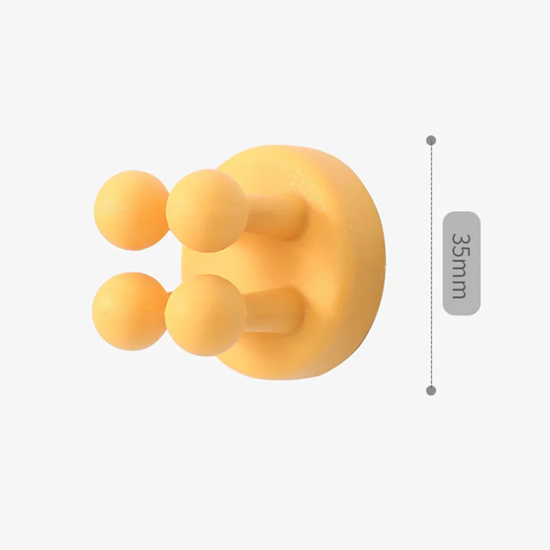 Креативный силиконовый крючок милая бесшовная самоклеящаяся вешалка для дверей